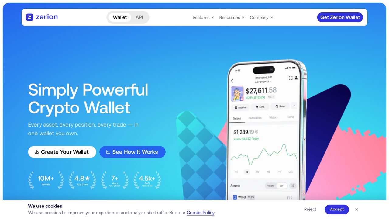 Zerion reads liquidity and lending positions that simpler wallets display as unlabelled tokens